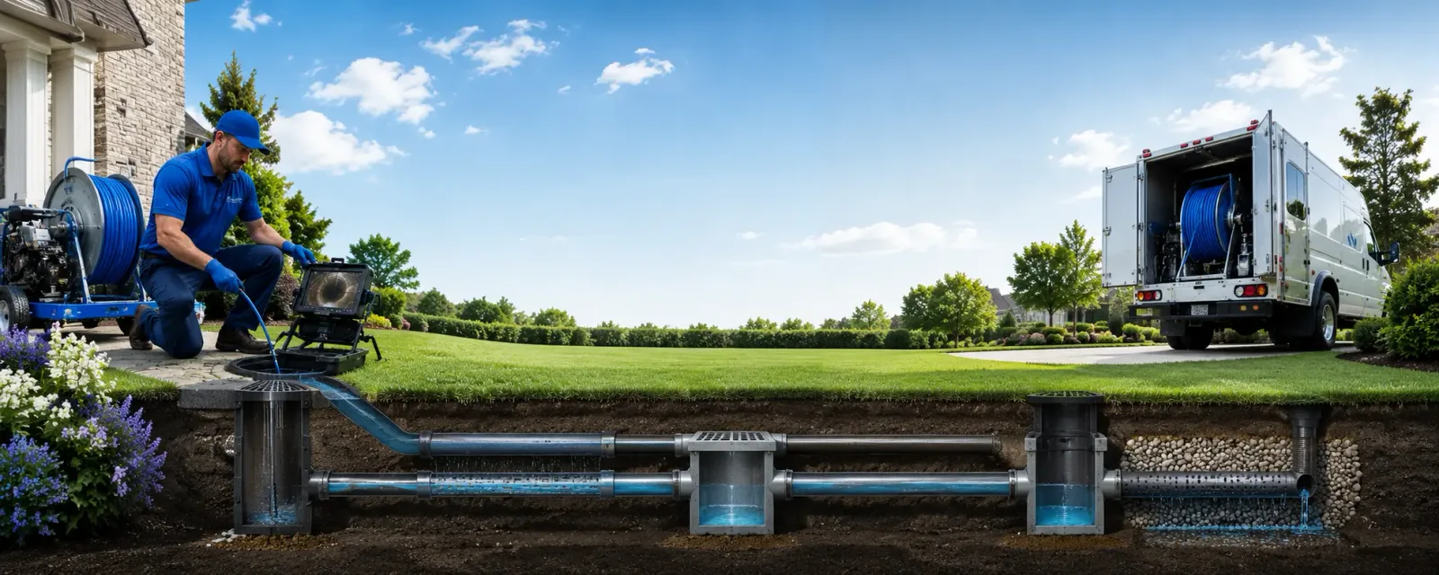 Outdoor drain cleaning information for Avenel, NJ